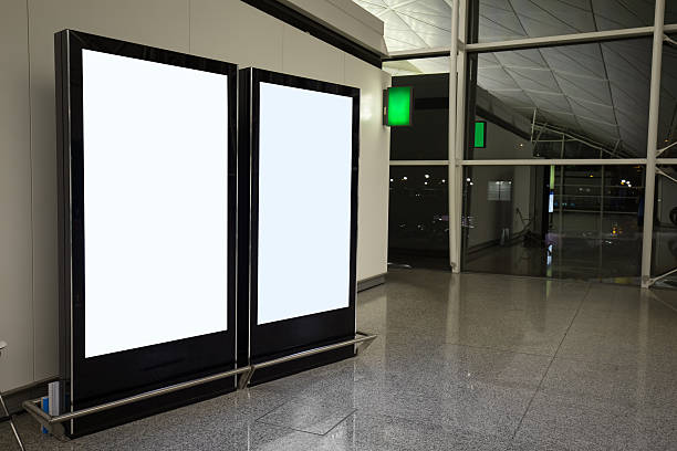 istock Blank Billboard in airport 590176660