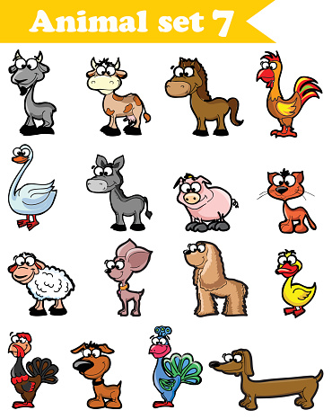 Farm Animals And Pets Stock Illustration - Download Image Now -  Agriculture, Animal, Baby Chicken - iStock