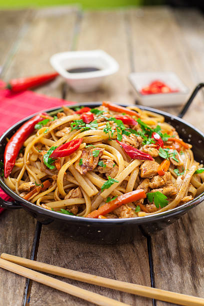 istock Chinese food on wok 590180462