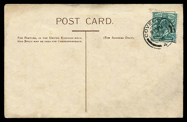 istock vintage blank postcard from Coventry, UK in early 1900s 590180778