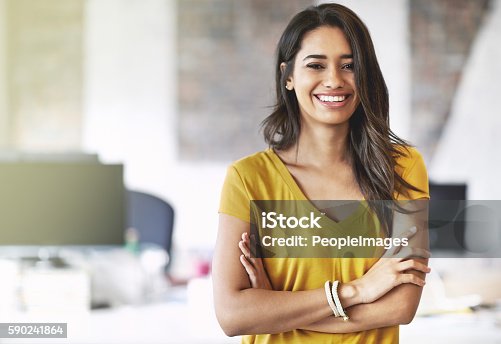 istock I overcome every obstacle with a smile on my face 590241864
