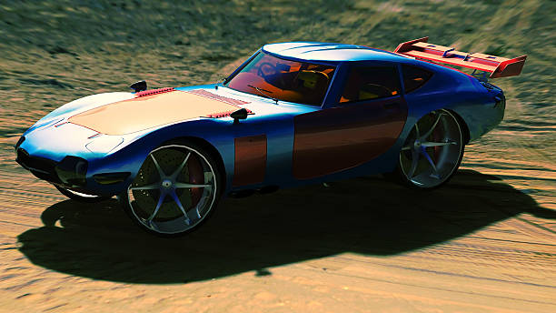 istock Concept sports car 3d illustration 590243546