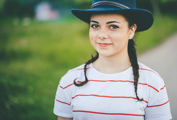 istock Hiker girl with freckles 590247932