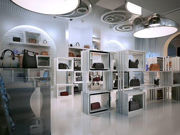 istock Luxury store interior design art deco style with hints 590249844
