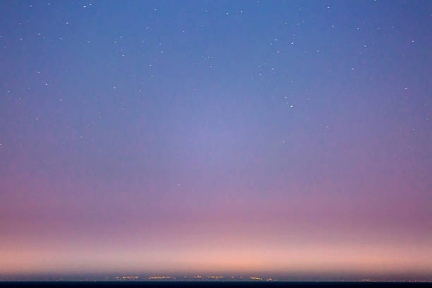 istock Starry Sky and the Sicily Coastline 590254664