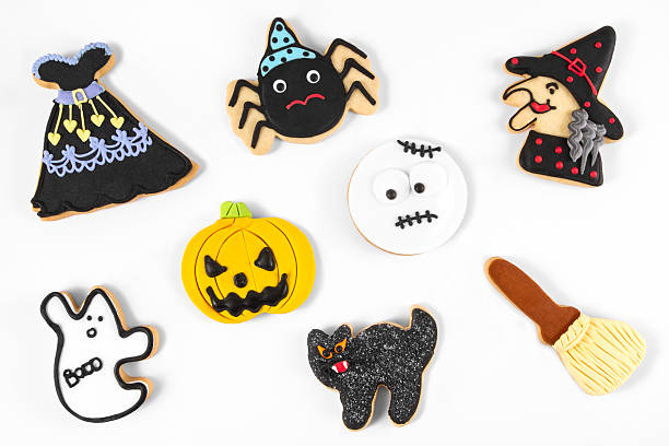istock Halloween Cookies Isolated on White 590262182