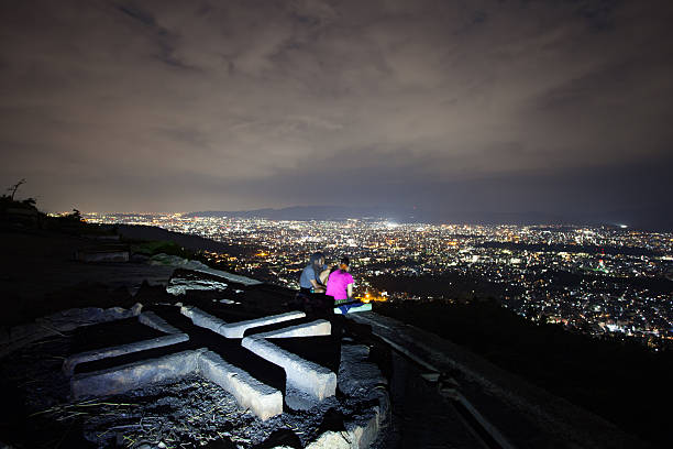 Couple enjoying night view