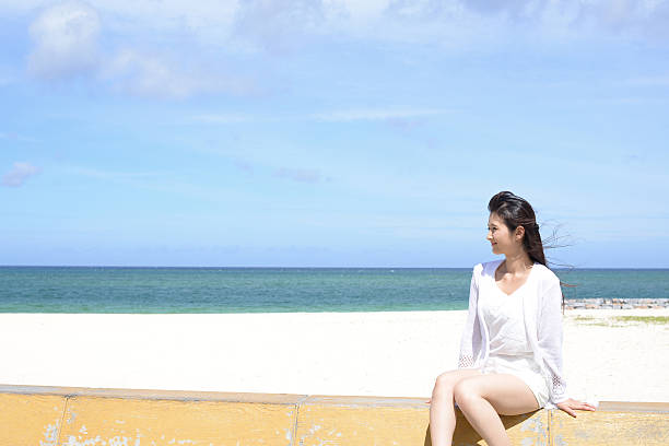istock Woman enjoy the sun. 590265156