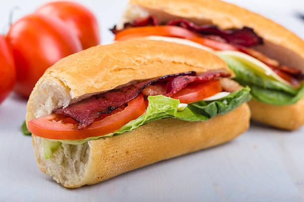 Fresh sandwich. stock photo