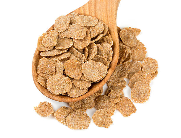 istock pile of bran flakes isolated on white 590269268