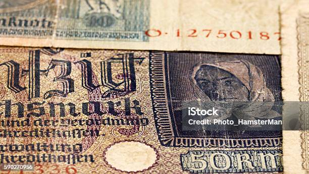 Third Reich Nazi Banknotes 1942 Ww2 In Occupied Ukraine Stock Photo - Download Image Now