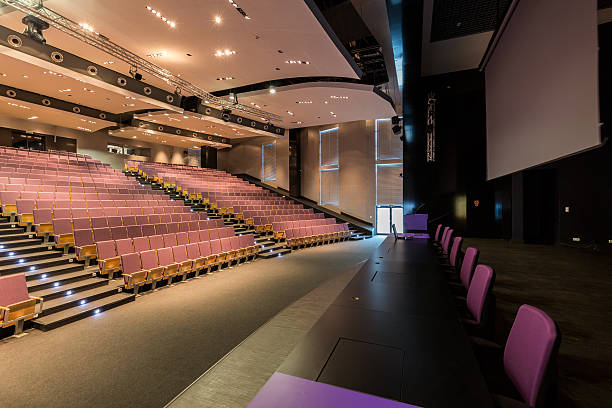 istock Perfect, modern place for science conference 590275760