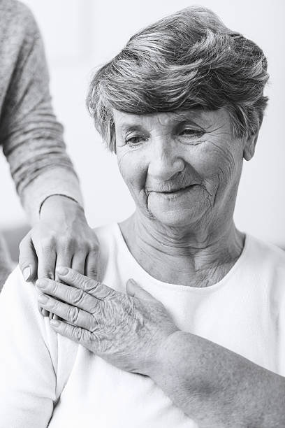 istock Senior woman with schizophrenia 590280064