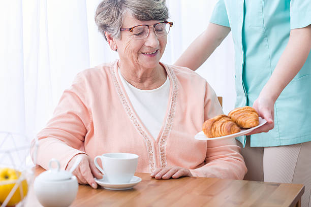 istock Senior having home medical care 590281138