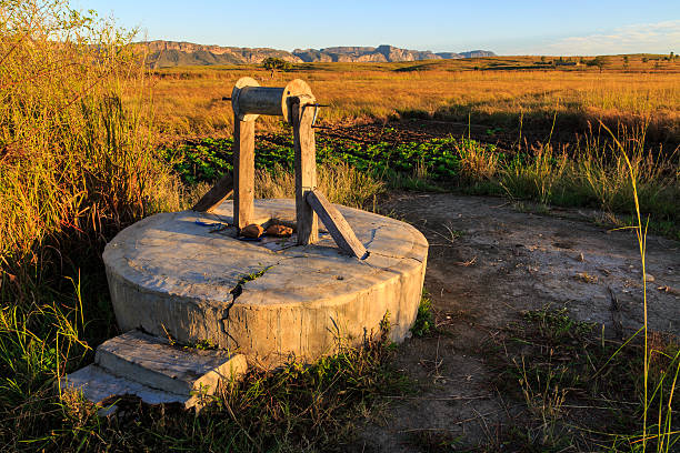 istock Water well and vegetables in an African landscape 590281364