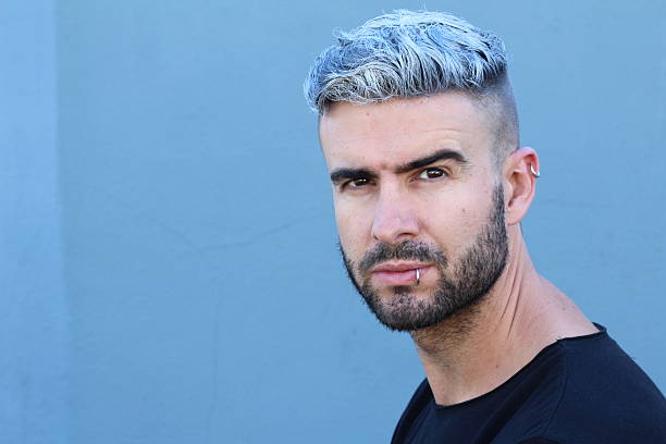 Confident Young Alternative Bearded Handsome Man Stock Photo - Download Image Now - Men, Dyed Hair, White Hair - iStock Confident Young Alternative Bearded Handsome Man Stock Photo - Download Image Now - Men, Dyed Hair, White Hair - iStock