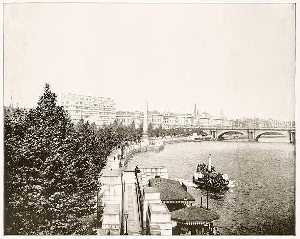 istock Thames, Embarkment, London, England in 1880s 590284858