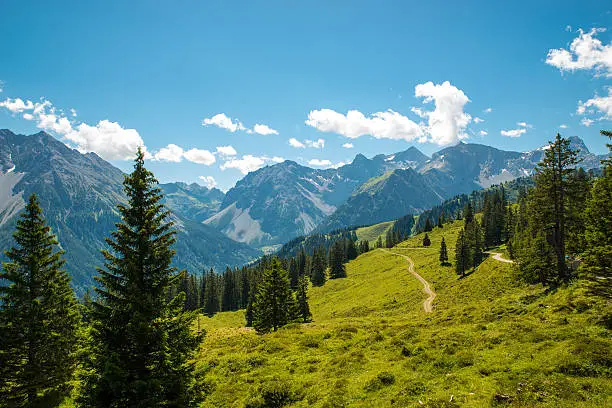 Brandnertal, small beautiful valley in Vorarlberg, Austria