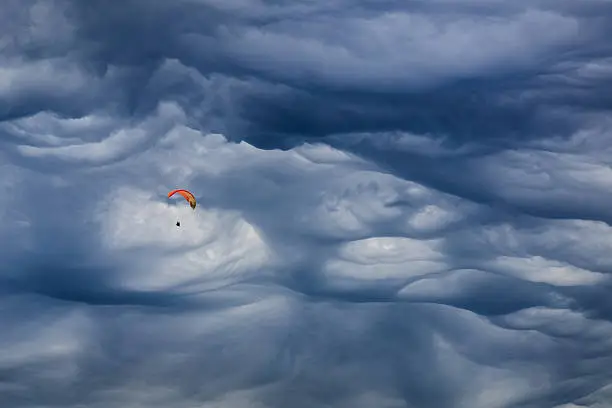 Photo of Mammatus cloud
