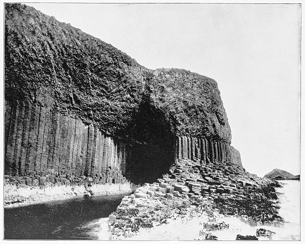 istock Fingal's Cave, Scotland in 1880s 590286212