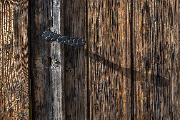 Door handle stock photo