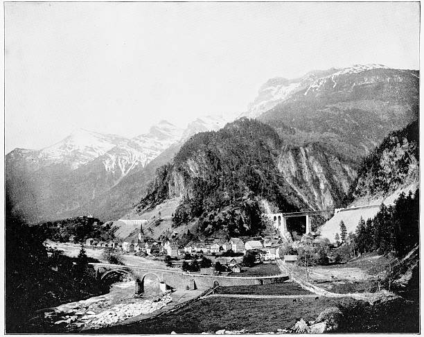 istock Gotthard Pass, Switzerland in 1880s 590287888