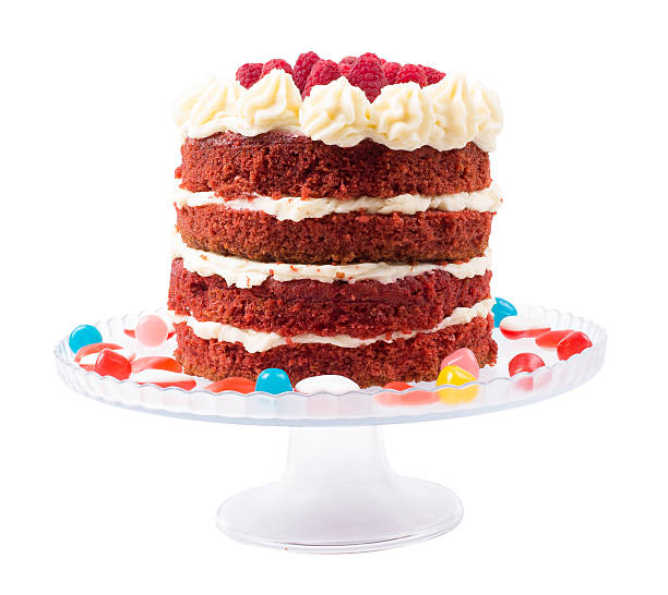 istock Cake the red velvet 590287890