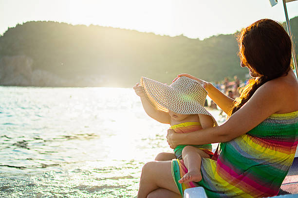 istock Happiness wih mom on beach 590292624