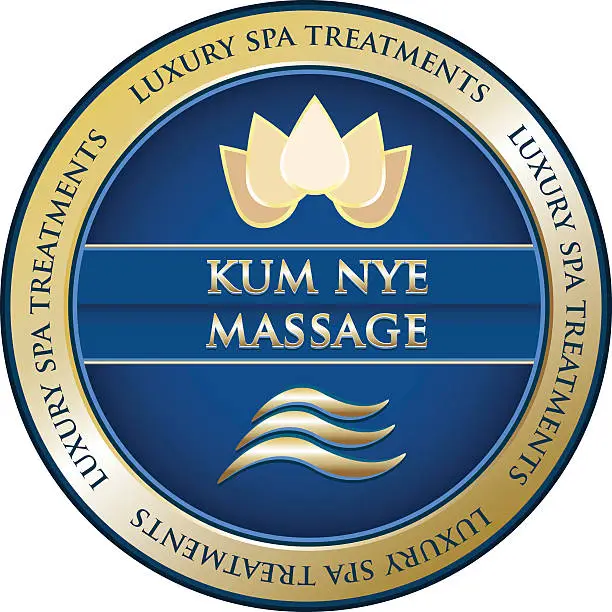 Vector illustration of Kum Nye Massage