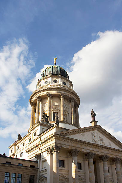 istock Bottom view of French Cathedral in Berlin 590295798