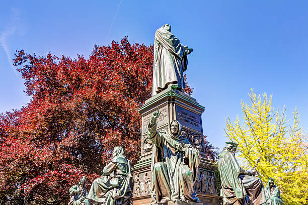 Martin Luther Memorial in the old town of Worms
