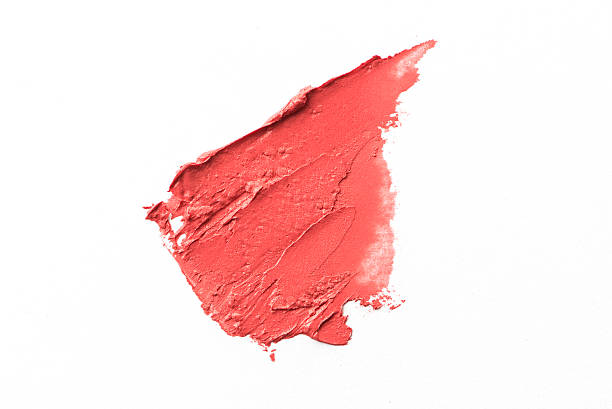 istock Pink color lipstick stroke on background 590300472