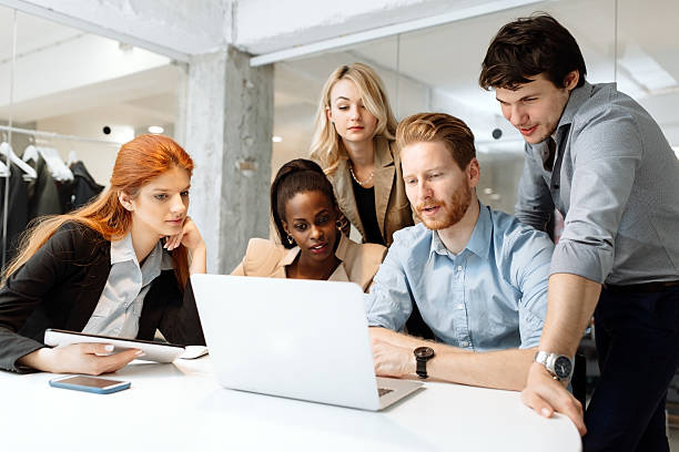istock Business people working in office 590301142