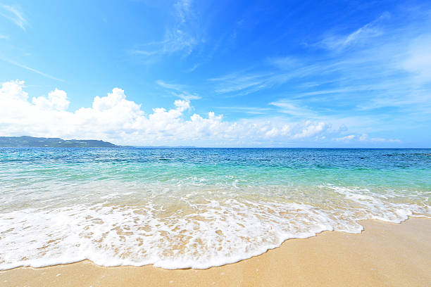 istock Beautiful beach in Okinawa 590301434