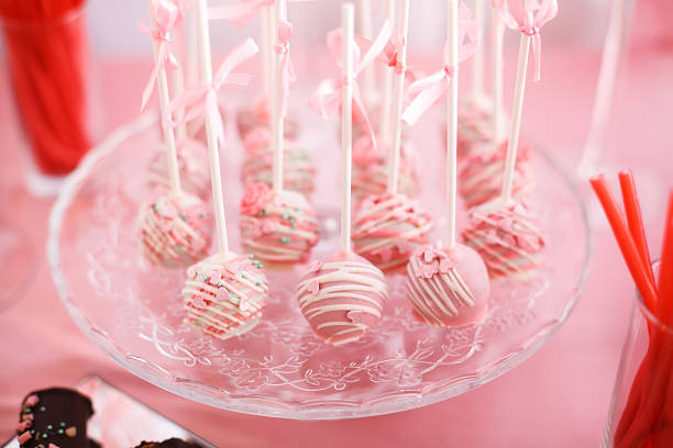 istock Stylish sweet candy bar set at the wedding ceremony 590301664