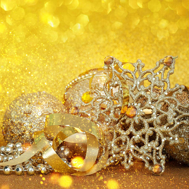 istock Golden Christmas background 590301718