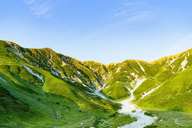 Mount Tateyama morning in summer