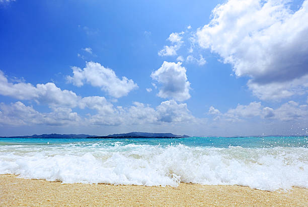 istock Beautiful beach in Okinawa 590580742