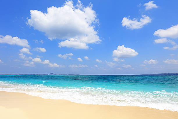 istock Beautiful beach in Okinawa 590581206