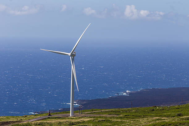 istock Wind turbines on top of a mountain 590581394