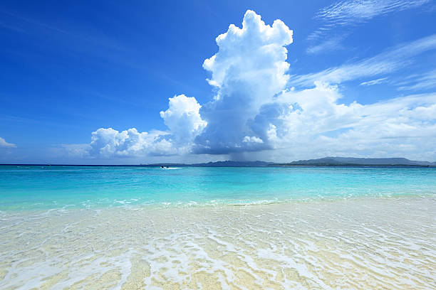 istock Beautiful beach in Okinawa 590583016