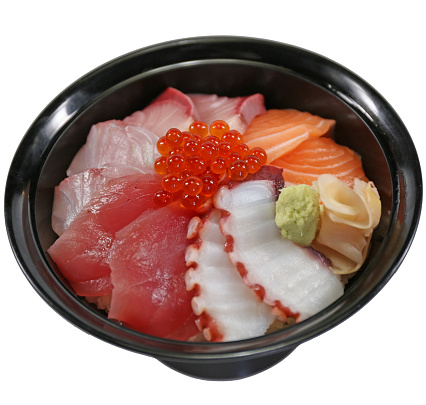 Chirashi Bowl Rice Donburi Sushi Food Japanese Stock Photo - Download ...