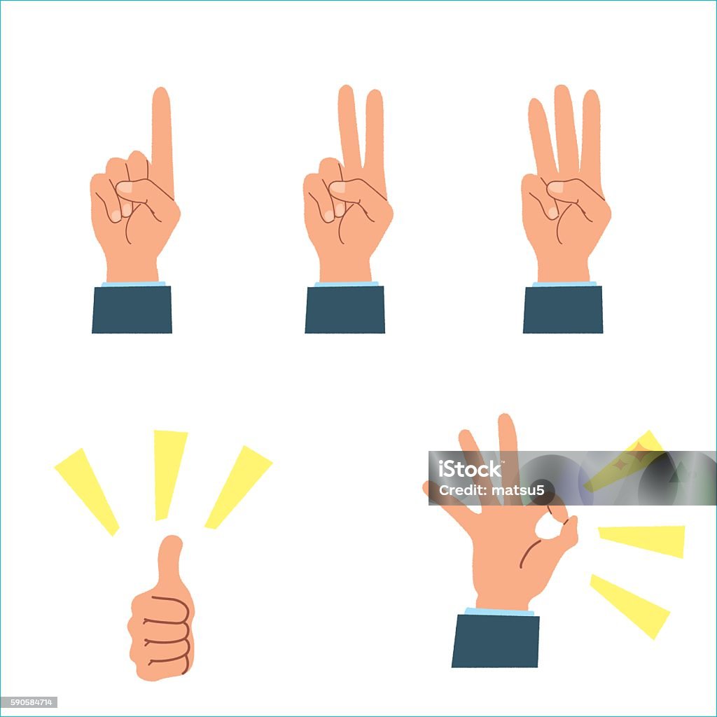 Hand Performance Sign Hand Sign Illustration Stock Illustration - Download Image Now ...