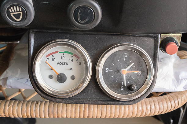 istock Pressure gauge volts 590589834