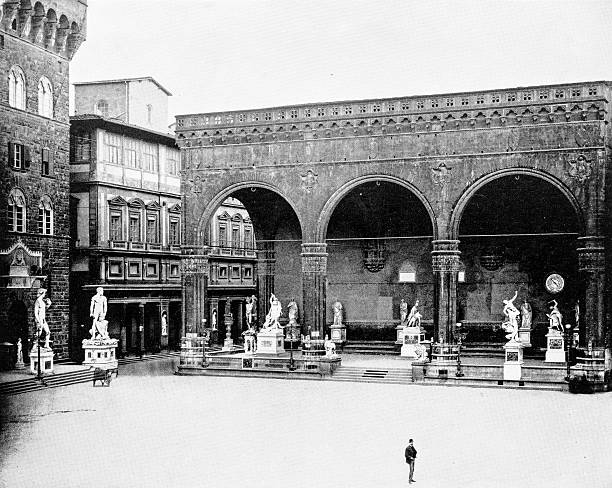 istock Loggia in Florence, Italy in 1880s 590591764