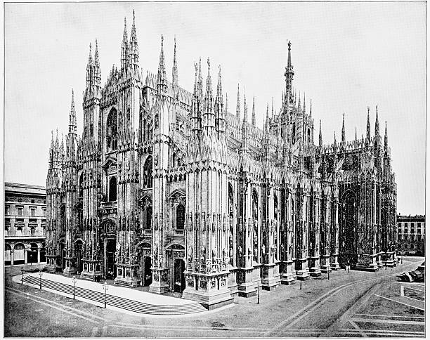 istock Milan Cathedral, Italy in 1880s 590592006