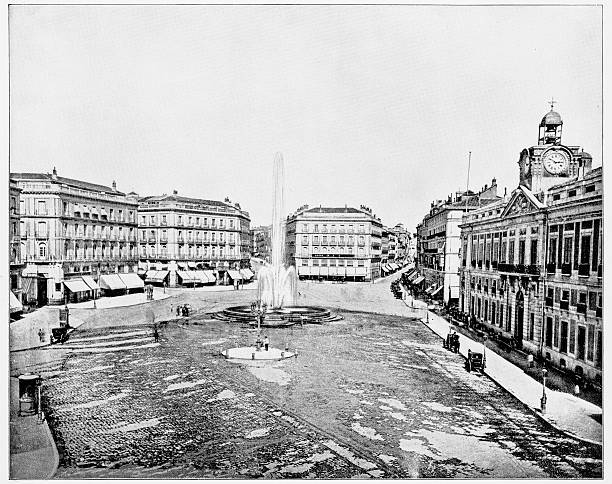 istock Puerta del Sol, Madrid, Spain in 1880s 590592054