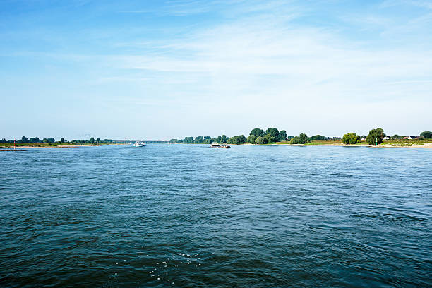 istock Mighty River Rhine at Duessldorf 590593552