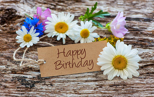 istock Wild Flowers with a vintage tag 590595464