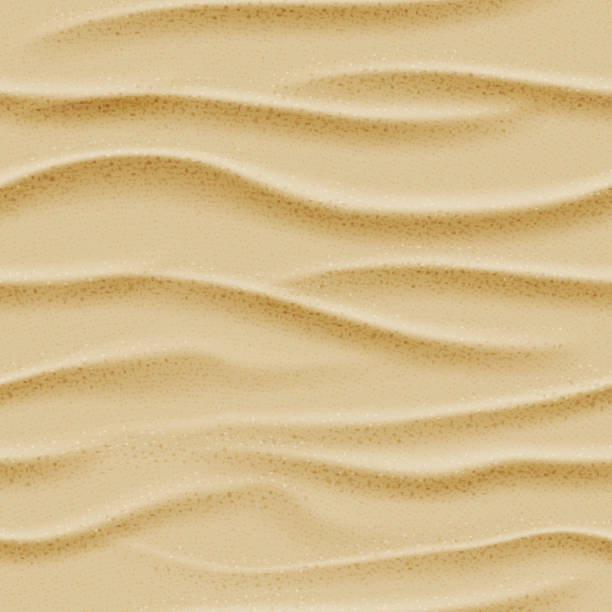 widok z góry bezszwowy piasek morski wektorowy - sand beach textured pattern stock illustrations